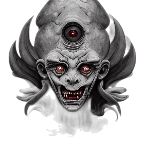 mask, face, creature, crown transparent PNG cut-out