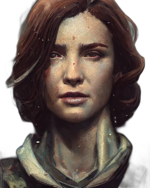 face, staff, robot, photorealistic transparent PNG cut-out