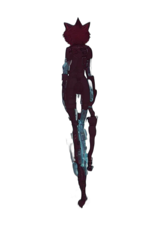 robot, dress, staff, creature transparent PNG cut-out