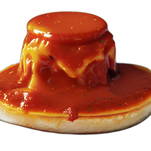 food, crown, hat, 3d render transparent PNG cut-out