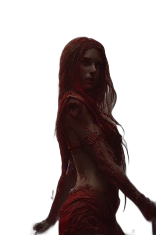dress, face, concept art, fantasy art transparent PNG cut-out