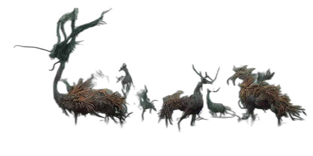 dragon, creature, animal, hair transparent PNG cut-out