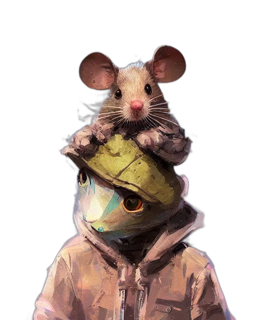 hat, jacket, mask, animal transparent PNG cut-out
