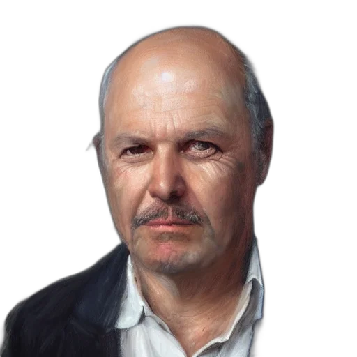 face, staff, hat, jacket transparent PNG cut-out