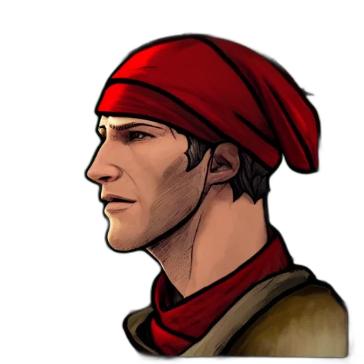 hat, face, staff, concept art transparent PNG cut-out