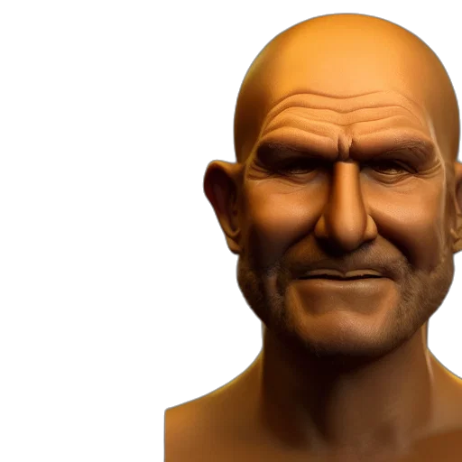 face, mask, 3d render, photorealistic transparent PNG cut-out