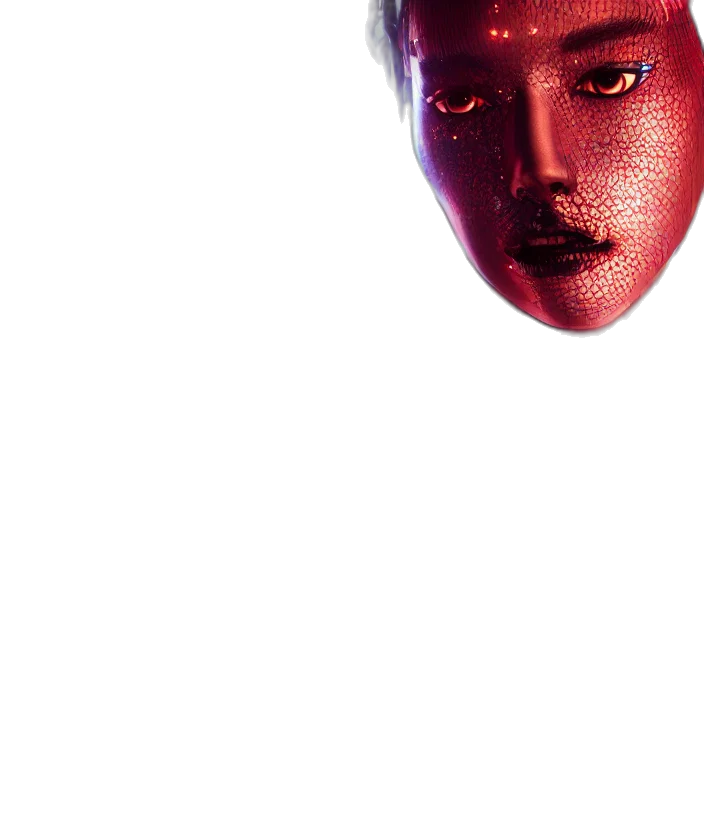 mask, face, robot, creature transparent PNG cut-out