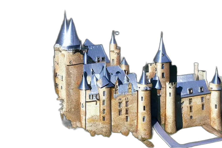 crown, building, sword, concept art transparent PNG cut-out