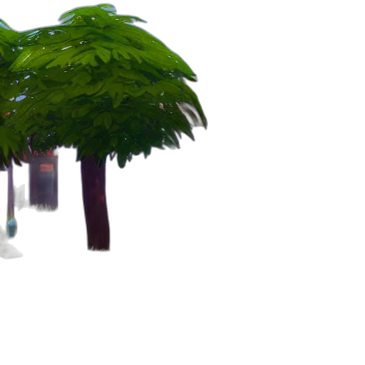 tree, umbrella, hat, creature transparent PNG cut-out