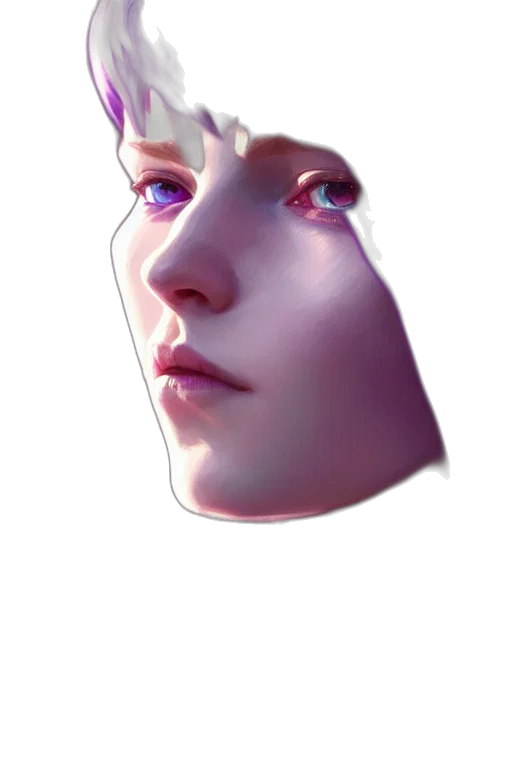 face, mask, robot, creature transparent PNG cut-out