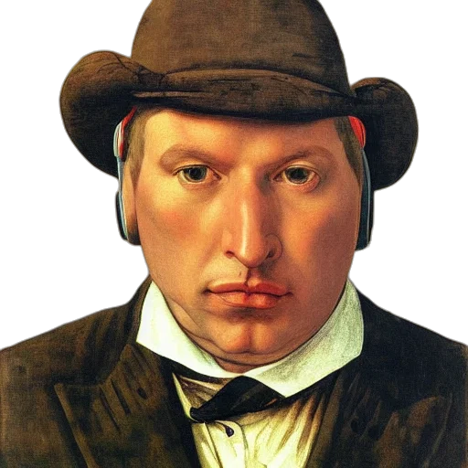 face, hat, mask, staff transparent PNG cut-out