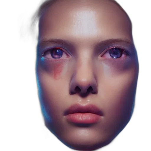 face, robot, mask, creature transparent PNG cut-out