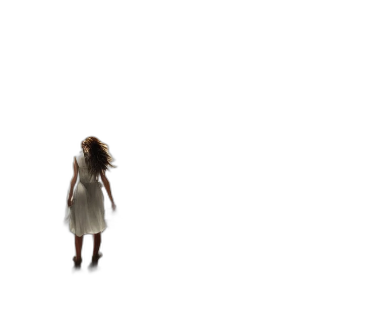 dress, hair, creature, robot transparent PNG cut-out