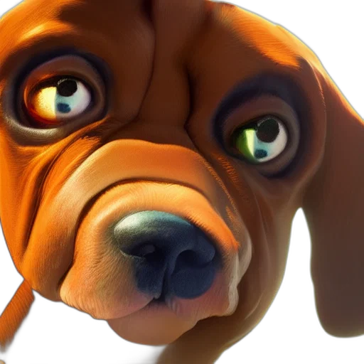 animal, face, mask, 3d render transparent PNG cut-out