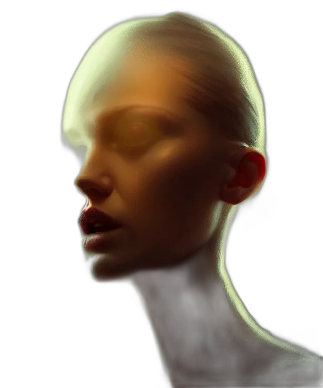 face, mask, hair, jewelry transparent PNG cut-out