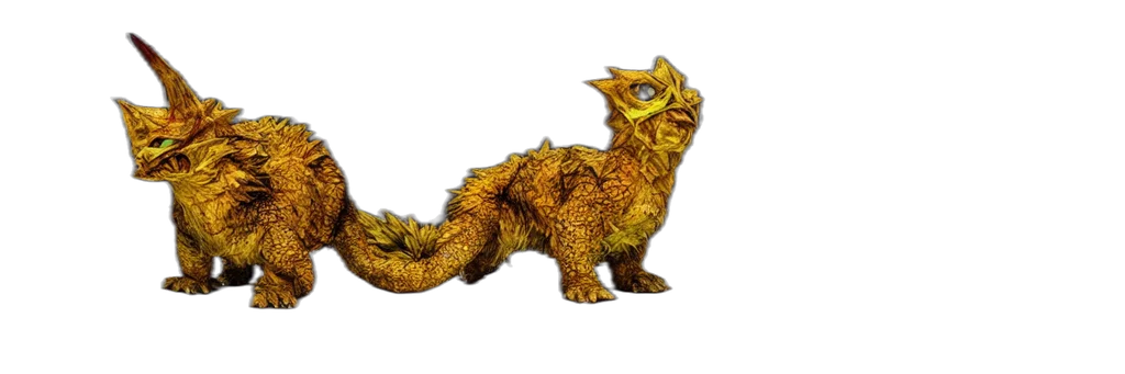dragon, creature, animal, staff transparent PNG cut-out