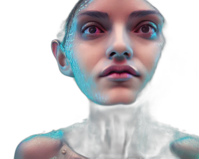robot, face, mask, creature transparent PNG cut-out