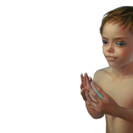 face, photorealistic, oil painting, concept art transparent PNG cut-out