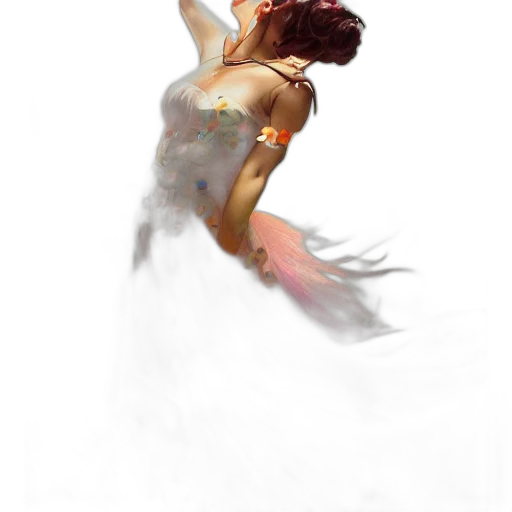 dress, concept art, fantasy art, watercolor transparent PNG cut-out