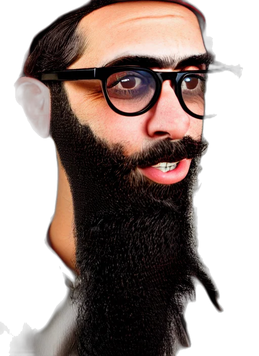 hair, face, creature, animal transparent PNG cut-out
