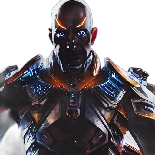 robot, concept art, 3d render, comic book art transparent PNG cut-out
