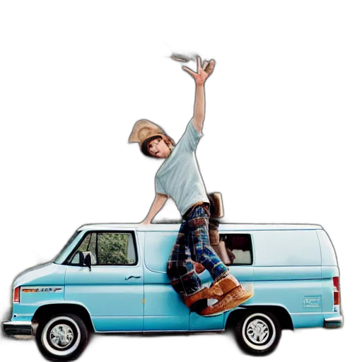 car, photorealistic, teenage, boy transparent PNG cut-out