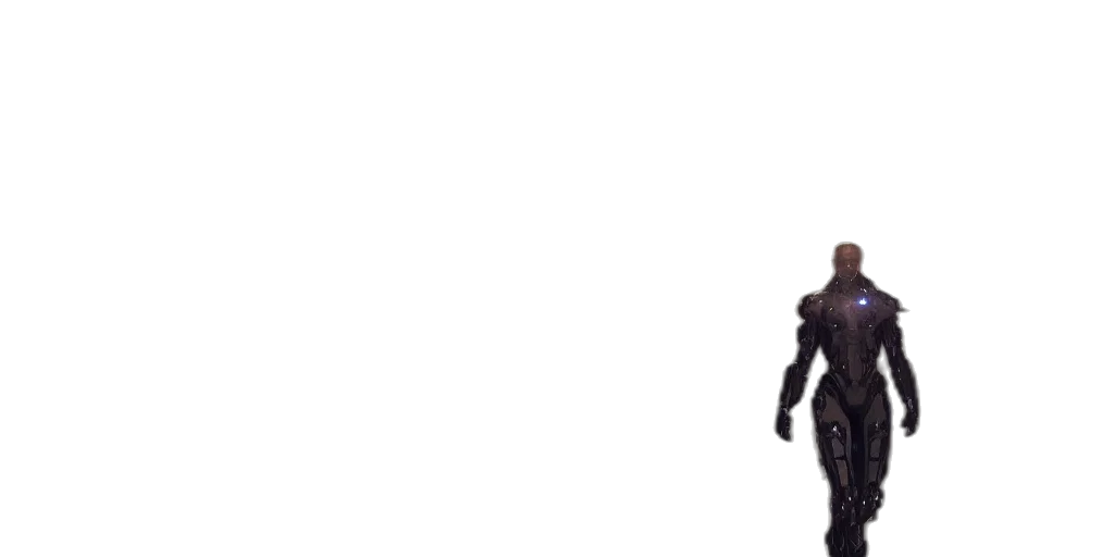 robot, weapon, creature, staff transparent PNG cut-out