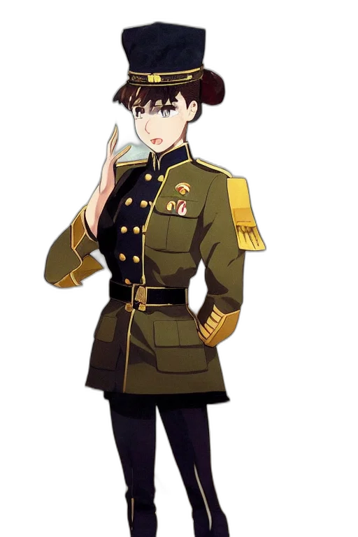 staff, jacket, weapon, hat transparent PNG cut-out