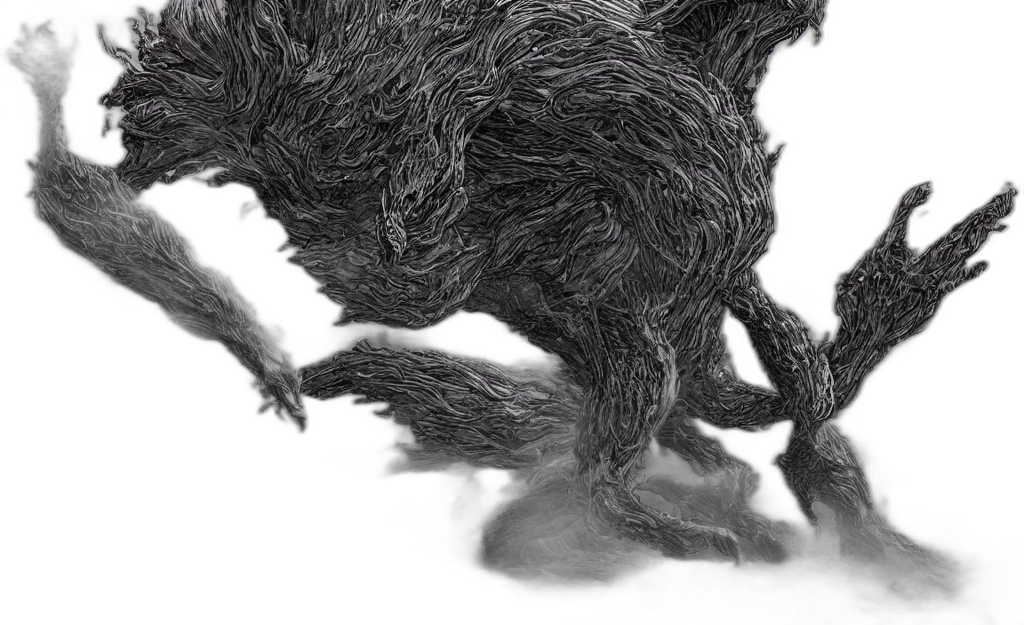 creature, hair, animal, dragon transparent PNG cut-out