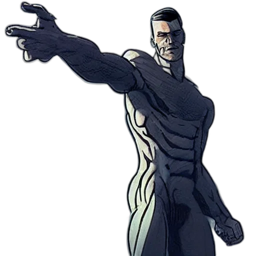 staff, robot, comic book art, concept art transparent PNG cut-out