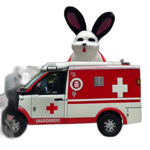 car, animal, staff, concept art transparent PNG cut-out