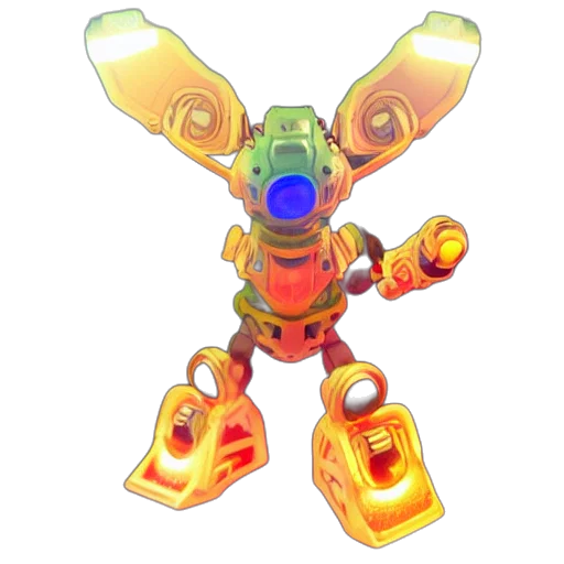 robot, weapon, staff, jewelry transparent PNG cut-out