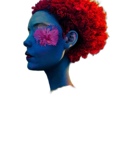 crown, face, flower, mask transparent PNG cut-out