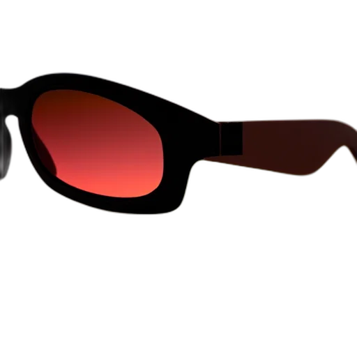 3d render, red, dark, closeup transparent PNG cut-out