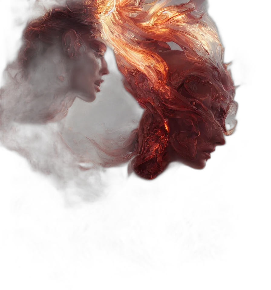 hair, mask, face, dragon transparent PNG cut-out