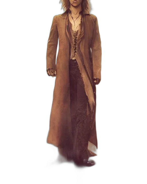 jacket, staff, dress, concept art transparent PNG cut-out