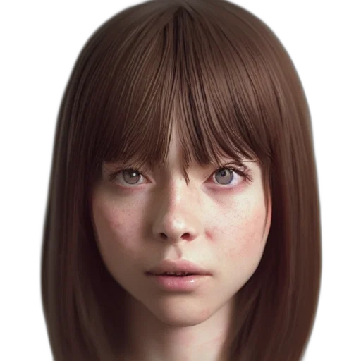 face, hair, mask, robot transparent PNG cut-out