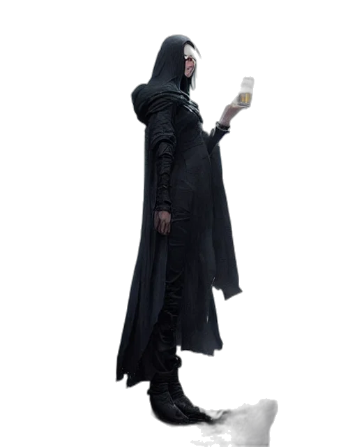 staff, jacket, dress, mask transparent PNG cut-out