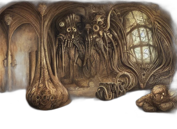 mask, shoes, furniture, concept art transparent PNG cut-out