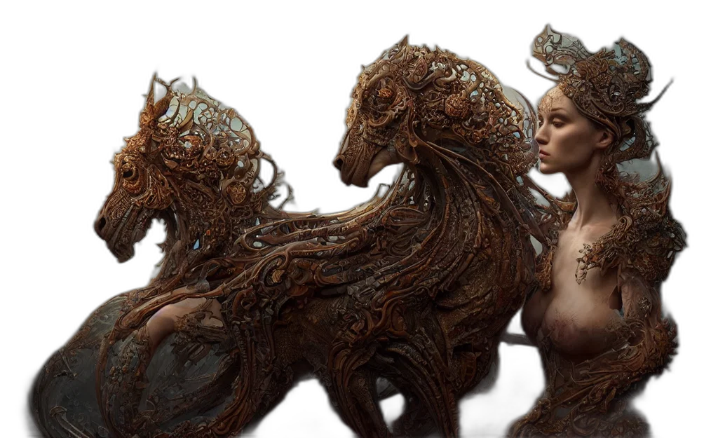 dragon, creature, hair, animal transparent PNG cut-out