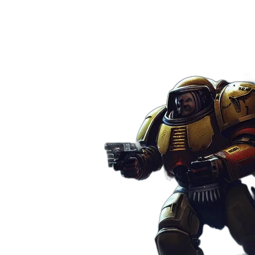 robot, weapon, concept art, 3d render transparent PNG cut-out