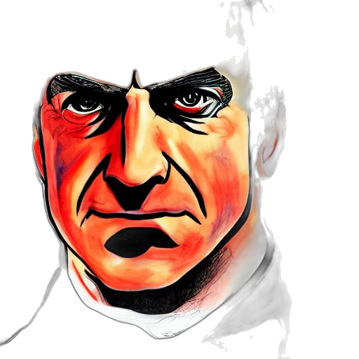 face, photorealistic, comic book art, concept art transparent PNG cut-out