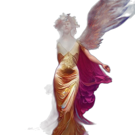 dress, dragon, creature, fantasy art transparent PNG cut-out
