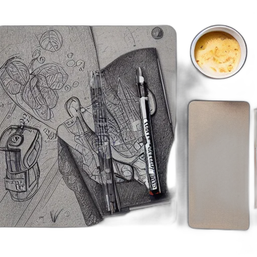 concept art, photorealistic, pencil sketch, monochrome transparent PNG cut-out