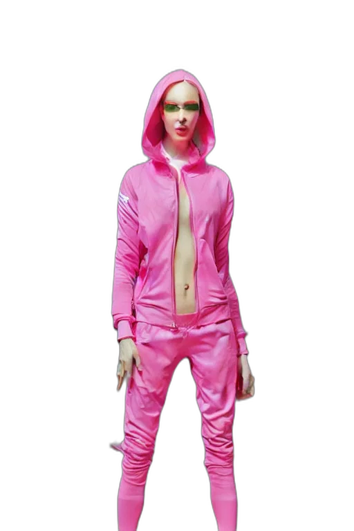 jacket, cyberpunk, concept art, vibrant transparent PNG cut-out