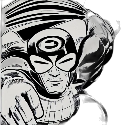 mask, face, comic book art, cartoon transparent PNG cut-out