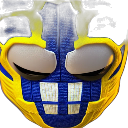 mask, robot, face, 3d render transparent PNG cut-out