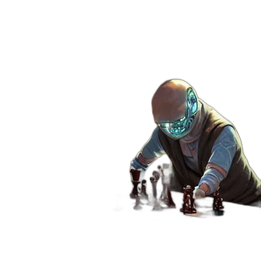 robot, weapon, mask, staff transparent PNG cut-out