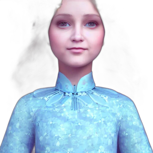 dress, face, robot, staff transparent PNG cut-out