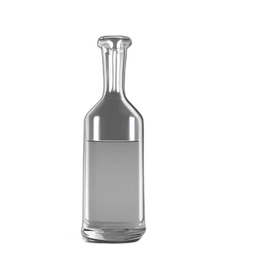 bottle, weapon, 3d render, photorealistic transparent PNG cut-out